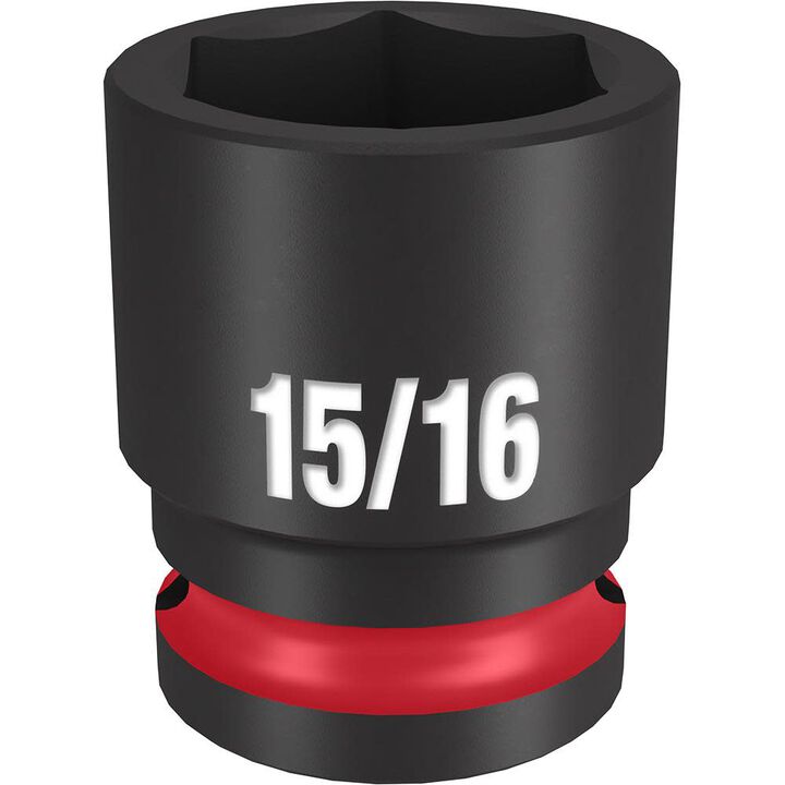 Milwaukee Impact Socket 1/2in Drive 15/16in Standard 6 Point