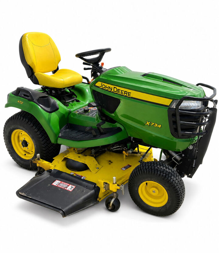 John Deere X734 25HP EFI 60 Inch Lawn Tractor Used 2017