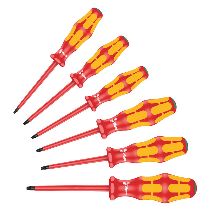 Wera Tools 6pc Kraftform Plus 100 167 i/6 VDE Screwdriver Set