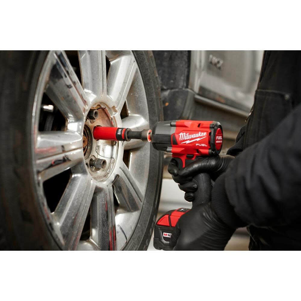 Milwaukee SHOCKWAVE Impact Duty Socket 1/2 Drive 19MM Metric Lug Nut Wheel, large image number 9