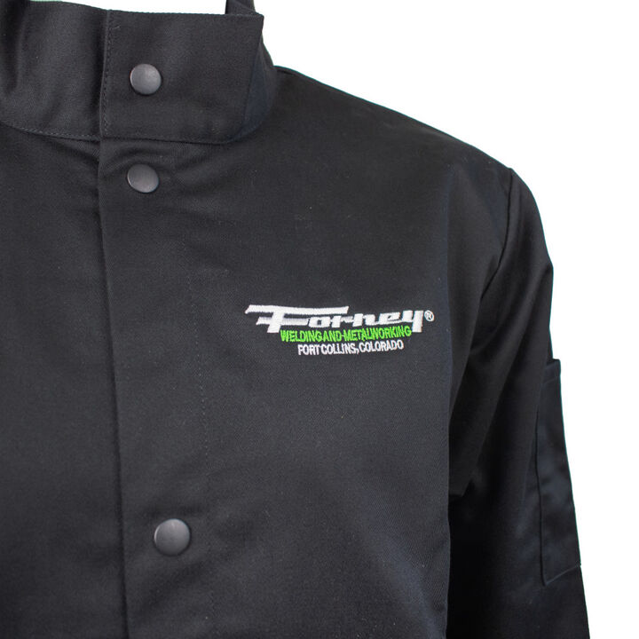 Forney Industries Flame Retardant Light-Duty Welding Jacket, Black, Large, large image number 5