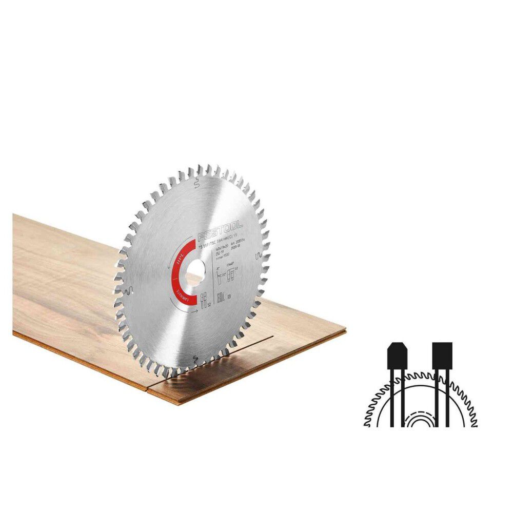 Festool HW 168 mm 52T Saw Blade For Laminate/HPL, large image number 2