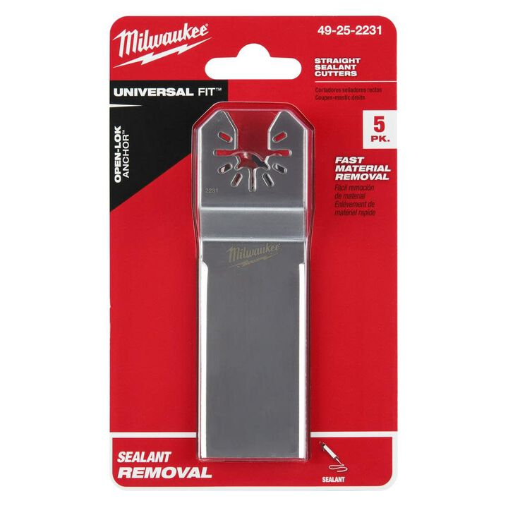 Milwaukee OPEN-LOK WIDE SEALANT CUTTING BLADE 5PK, large image number 9