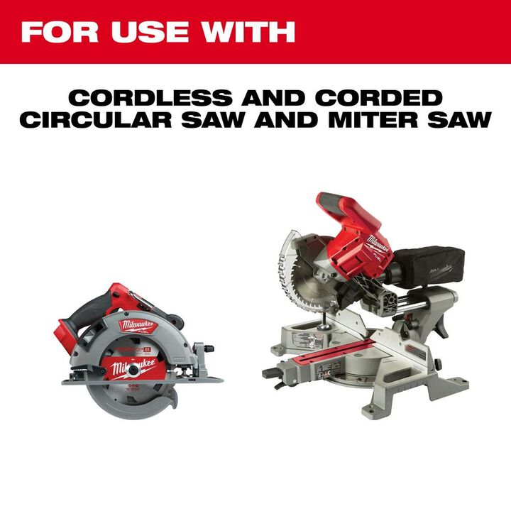 Milwaukee 7-1/4inch 24T & 40T Circular Saw Blade 2PK, large image number 2