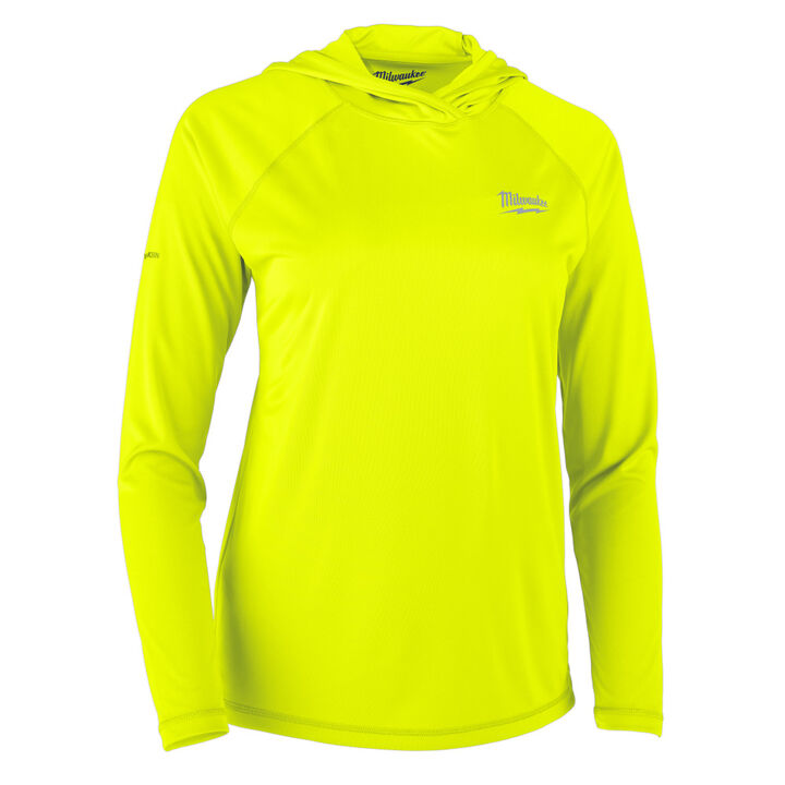 Milwaukee Women's WORKSKIN Hooded Sun Shirt - Yellow S