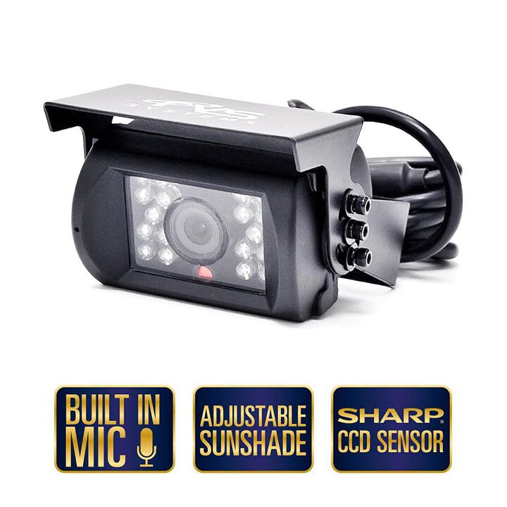 Rear View Safety Backup Camera System with 7 In. Replacement Mirror Monitor, large image number 1