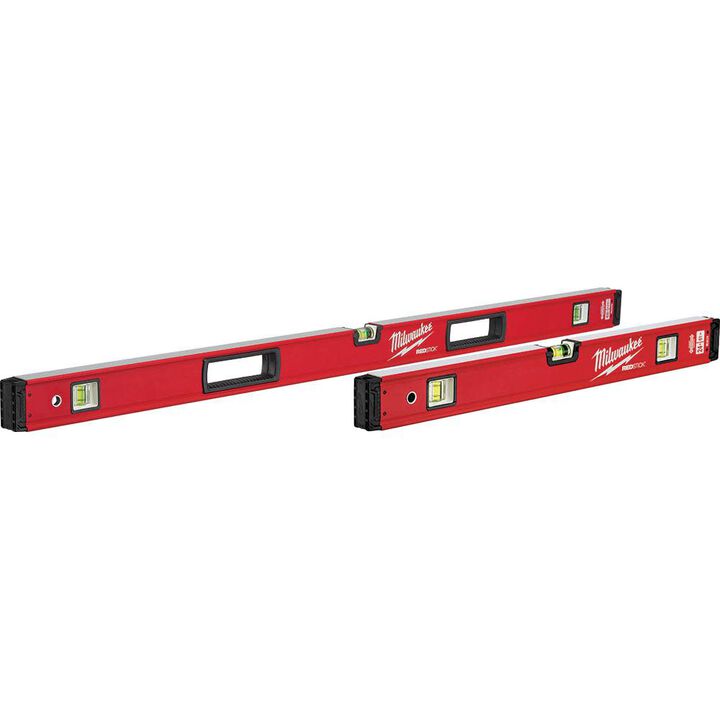 Milwaukee 24 in./ 48 in. REDSTICK Box Level Set
