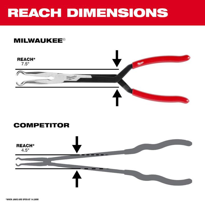 Milwaukee 13inch Long Reach Hose Grip Pliers -1/2inch, large image number 2