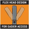GEARWRENCH Ratcheting Wrench 90 Tooth 12 Point GearBox Double Flex 8x10mm, small image number 4
