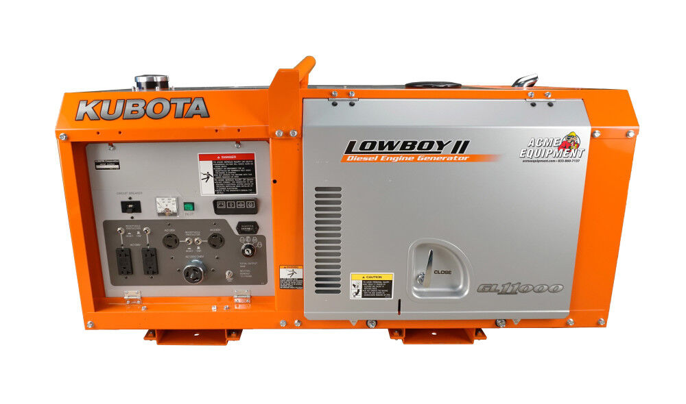 Kubota Lowboy Pro II Series 11,000 Watt (11kW) Diesel Powered 50-State Liquid-Cooled Standby Generator, large image number 2