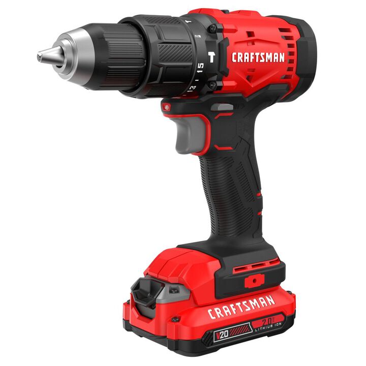 CRAFTSMAN 20V MAX 1/2 Inch Hammer Drill Kit
