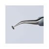 Knipex 5 Inch Stainless Steel Angled Needle Pointed Tip Precision Tweezer with ESD Handle, small image number 5