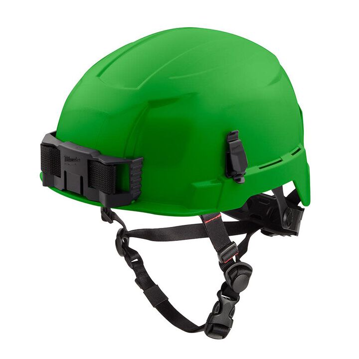 Milwaukee White Helmet with BOLT Class E Green
