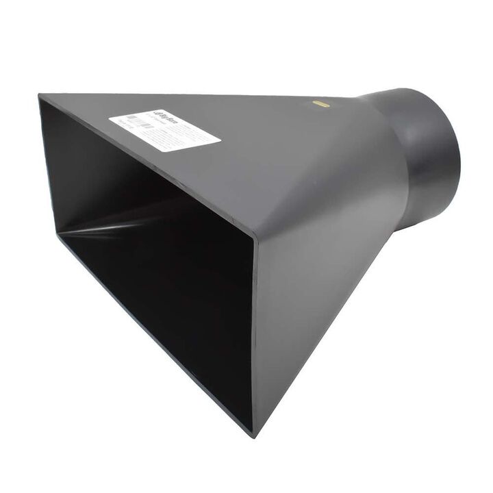 Big Horn 10 Inch x 4 Inch ABS Black Dust Hood with 4 Inch Port