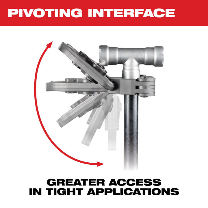 Milwaukee M18 FORCE LOGIC Press Tool with ONE-KEY & 1/2 Inch - 2 Inch IPS-P Pivoting Press Ring Kit Bundle, large image number 5