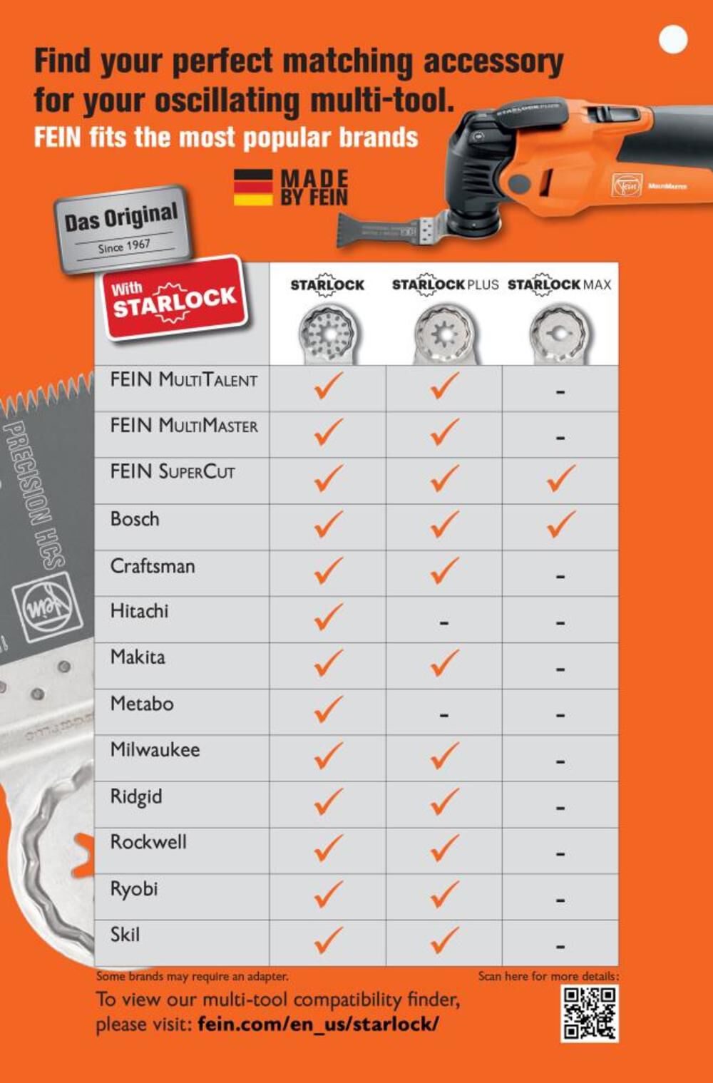 Fein StarlockPlus E-Cut 152 Universal Saw Blade with Bi Metal Toothing for Various Applications, large image number 3