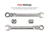 Tekton Flex Head 12 Point Ratcheting Combination Wrench Set, 34 Pieces, small image number 3