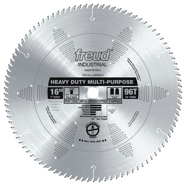 Freud 16in Heavy Duty Multi-Purpose Blade