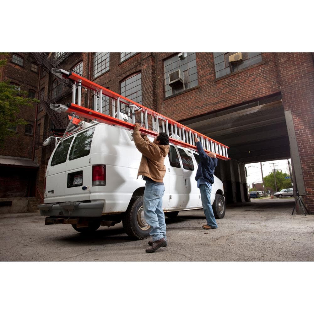 Werner 16-ft Fiberglass 300-lb Type IA Extension Ladder, large image number 20