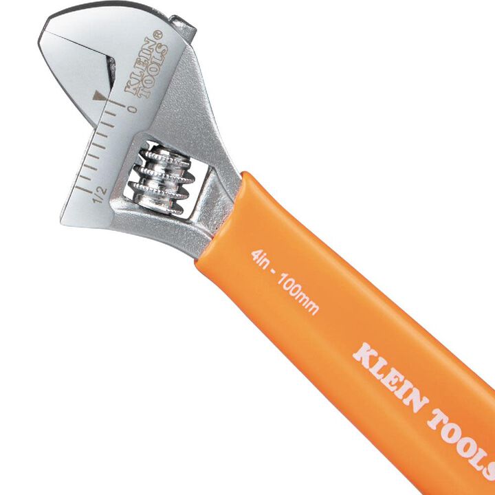 Klein Tools 4 Inch Extra-Capacity Adjustable Wrench, large image number 5