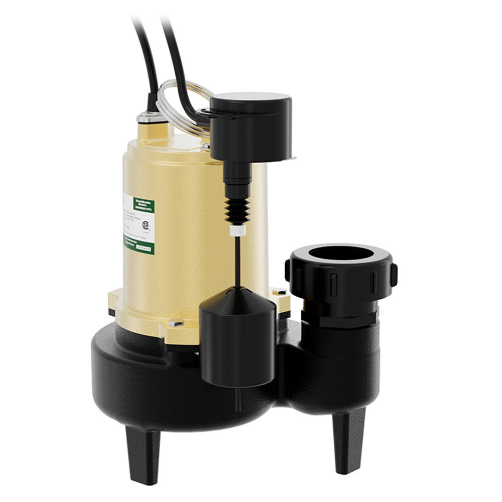 K2 Pumps Sewage Pump 1/2 HP Cast Iron with Piggyback Vertical Switch, large image number 2