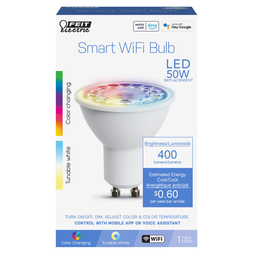 Feit Electric 50W MR16 GU10 Smart LED Light Bulb 1pk, large image number 2