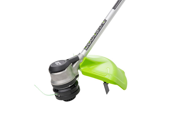 Greenworks 16in 80V String Trimmer with 2Ah Battery & Rapid Charger Kit, large image number 2