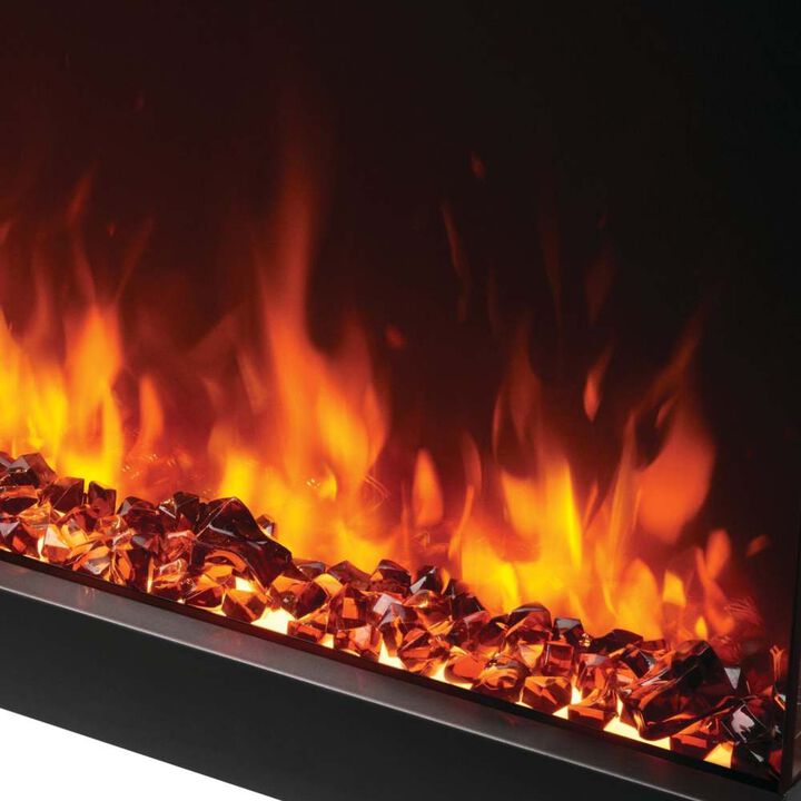 Napoleon Large Crystal Electric Fireplace Media Black 8 Pieces, large image number 0