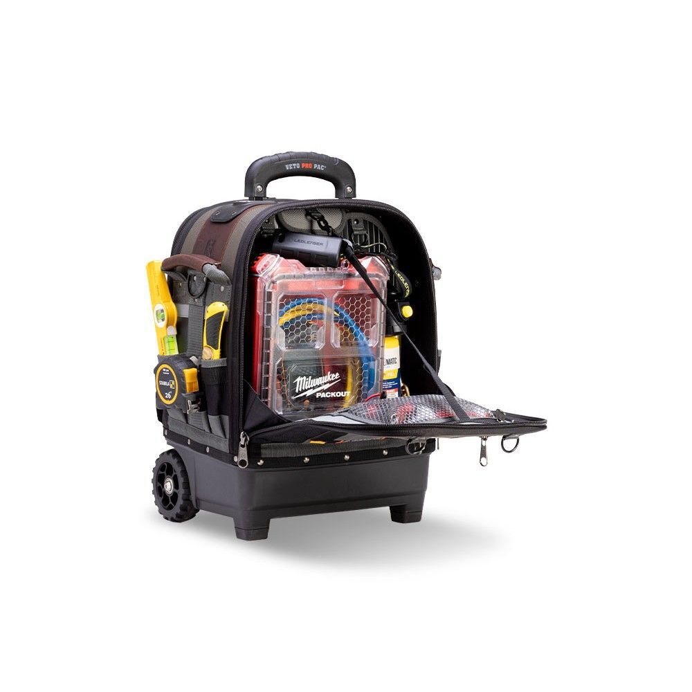 Veto Pro Pac Tech-LCT Wheeled Tool Bag with Wheels & Retractable Handle, large image number 5
