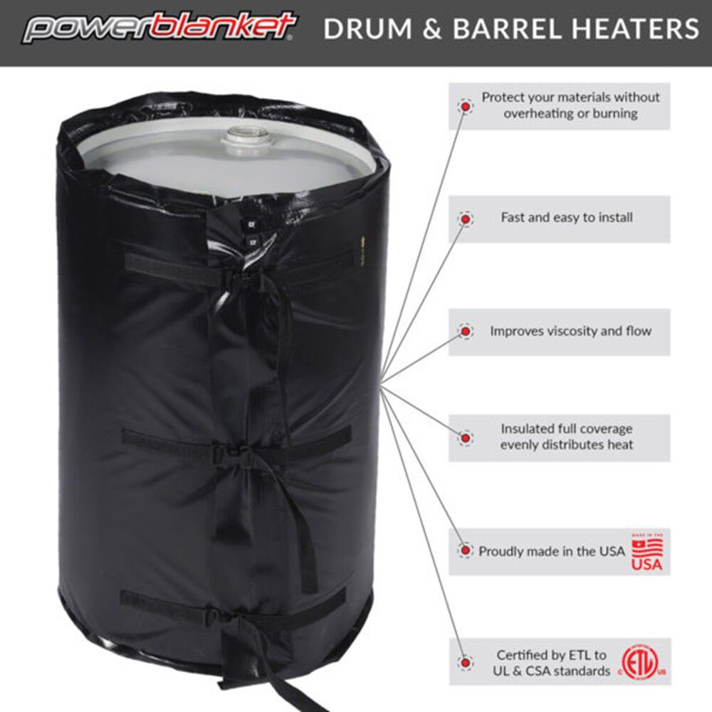 Powerblanket 55 gallon 160F electric drum heater, large image number 4