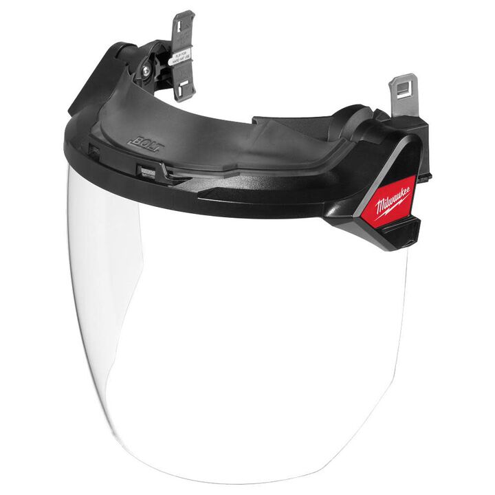 Milwaukee BOLT Gasketed Full Face Shield - Clear Dual Coat Lens (Compatible with BOLT Safety Helmets & BOLT Hard Hats)