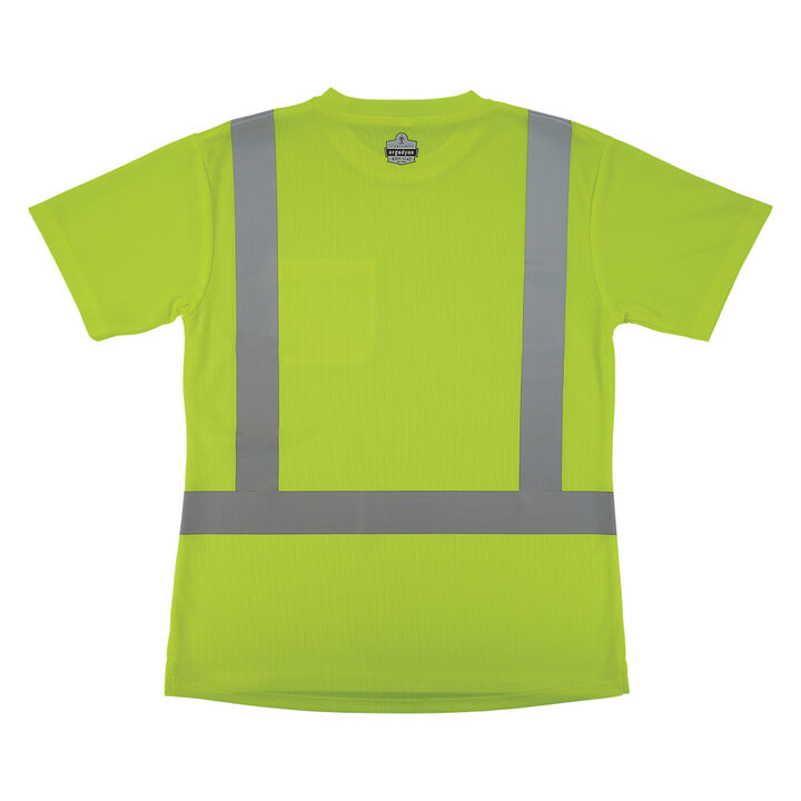 Ergodyne GloWear 8274 Womens Essential Class 2 Short Sleeve T-Shirt Hi-Vis Lime XL, large image number 7