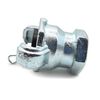 Interstate Pneumatics 3/4 Inch FNPT Cast Straight Through Jack Hammer Coupler, small image number 5