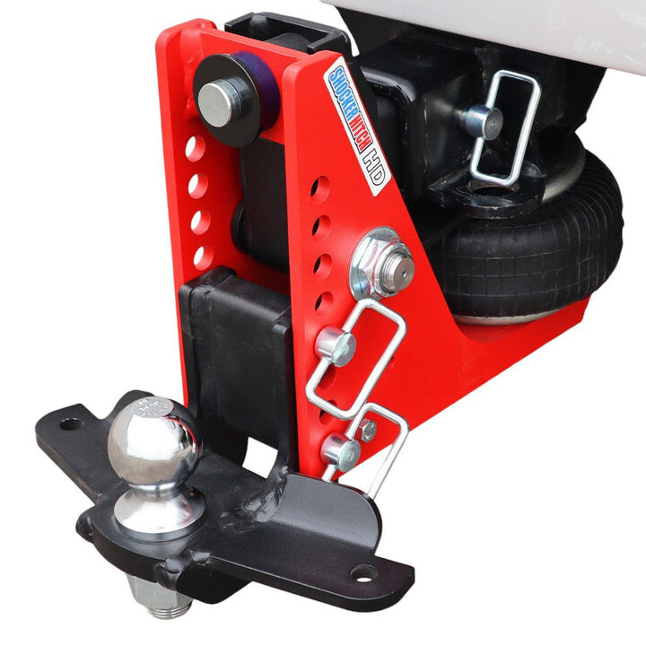 Shocker Hitch HD 20K 2.5 Inch Air Receiver Hitch & Drop Sway Bar Tab Ball Mount 2-5/16 Inch Hitch Balls