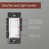 Lutron Diva 120VAC 1.5A 1P Gloss White 3-Speed Rocker Fan Control, small image number 3