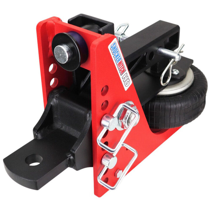 Shocker Hitch HD 20K 2 Inch Air Receiver Hitch & Drawbar with 1 Inch Hole