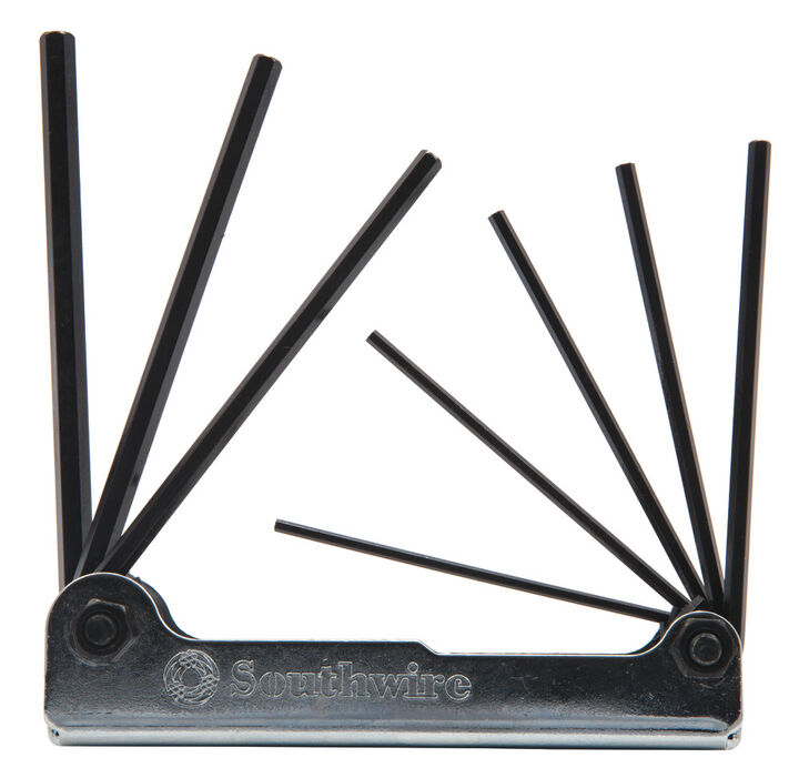 Southwire Hex Key Set Steel Body Folding 3/32in to 1/4in 8pc