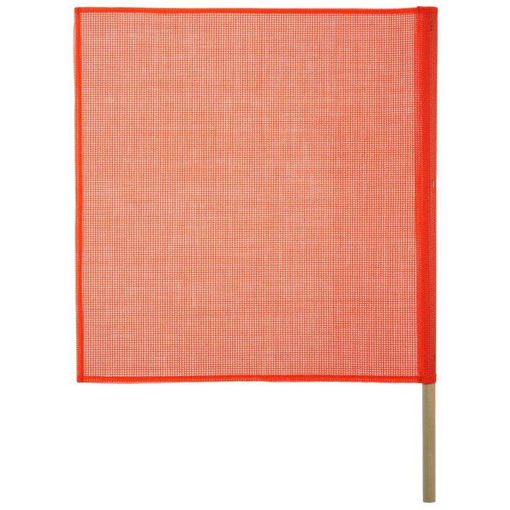 Keeper DOT Compliant 18In x 18In Mesh Safety Flag with Wooden Dowel