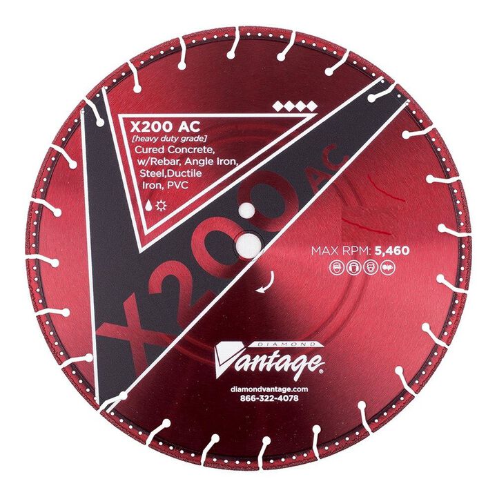 Diamond Vantage 4.5 Inch Segmented Diamond Heavy-Duty Multi-Use Blade for Masonry