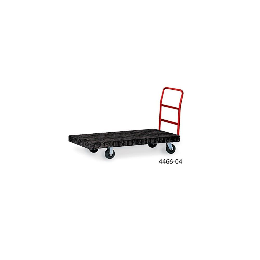 Rubbermaid 2000 Lbs Black Heavy-Duty Platform Truck with 8in TPR Caster, large image number 3