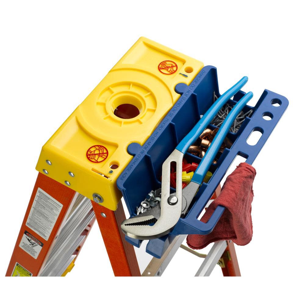 Werner 7-ft Fiberglass Type 1A - 300 lbs. Capacity Step Ladder 6207, large image number 5