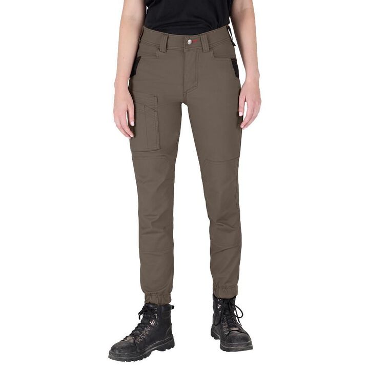 Milwaukee Womens GRIDIRON Double Knee Jogger Pants, Brown 0, large image number 0