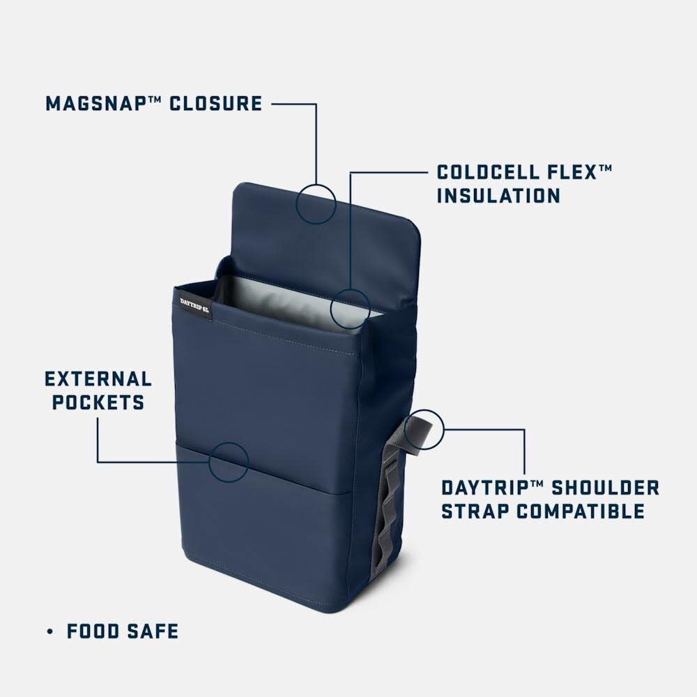 YETI Daytrip 6 L Insulated Lunch Bag Black, large image number 9