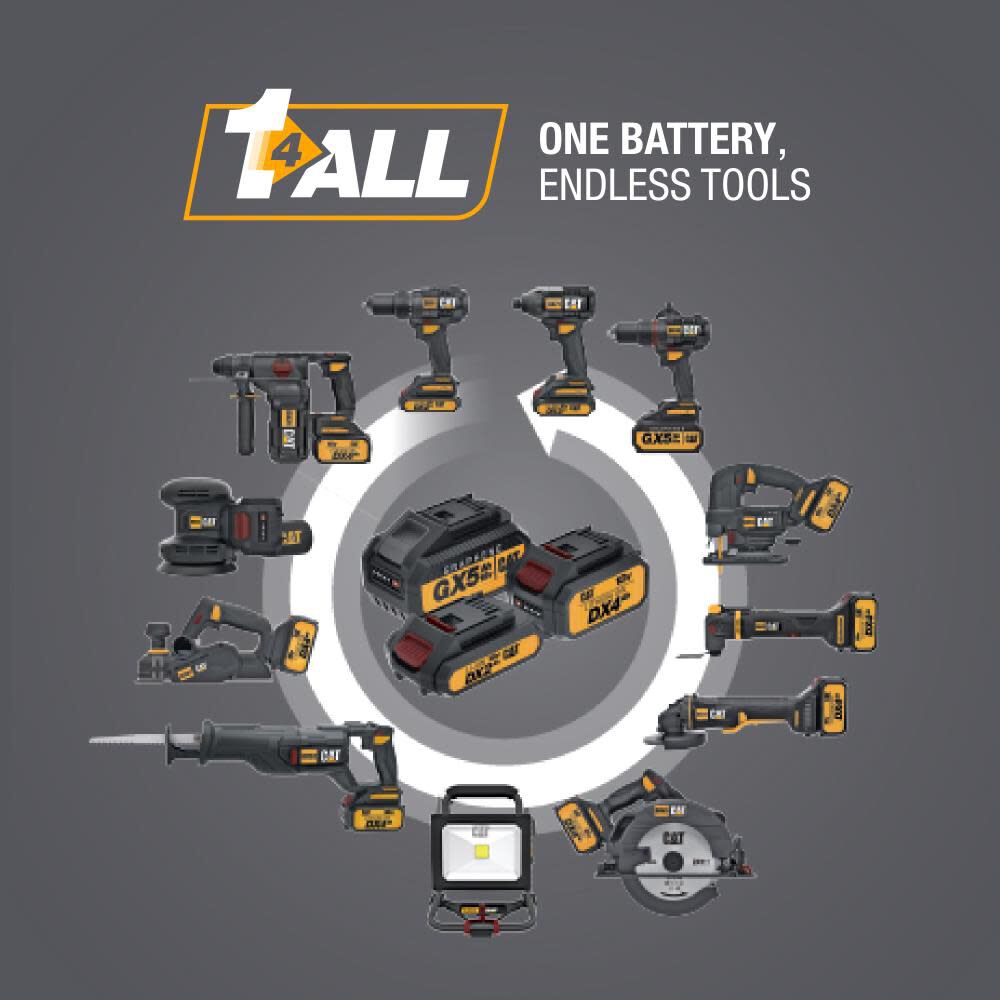 CAT 18V 1 FOR ALL Random Orbit 5 in Sander/6 in Polisher Cordless (Bare Tool), large image number 9