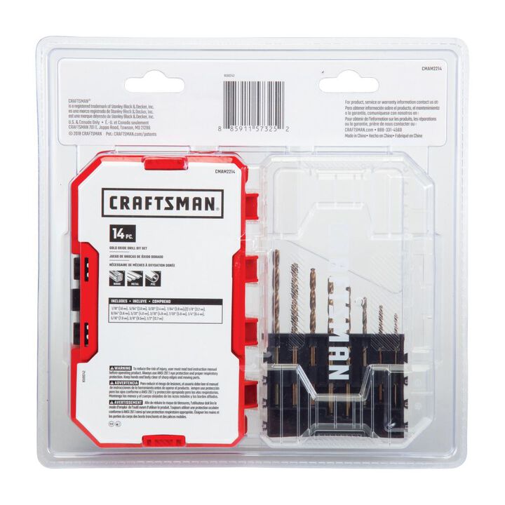 CRAFTSMAN Gold Oxide Coated Drill Bit Se, 14 Piece, large image number 9