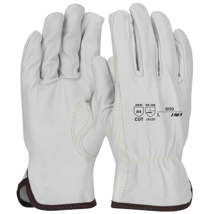 Protective Industrial Products Sheepskin Leather Driver Gloves 2X