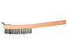Magnolia Brush Round Carbon Steel Bristle Wire Scratch Brush with Wooden Handle, small image number 1
