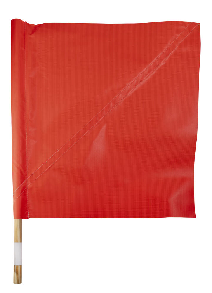 C H Hanson Traffic Flag with 24 Inch Wood Handle, Nylon Flag