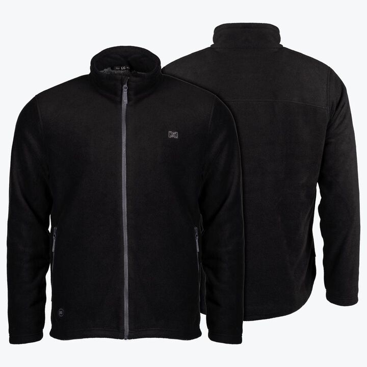 Mobile Warming Mens Trek 2.0 Fleece Heated Jacket Kit Black Medium