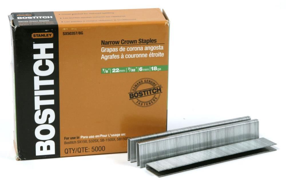 Bostitch 7/8 In. 18 Gauge 7/32 In. Narrow Crown Finish Staple, large image number 1